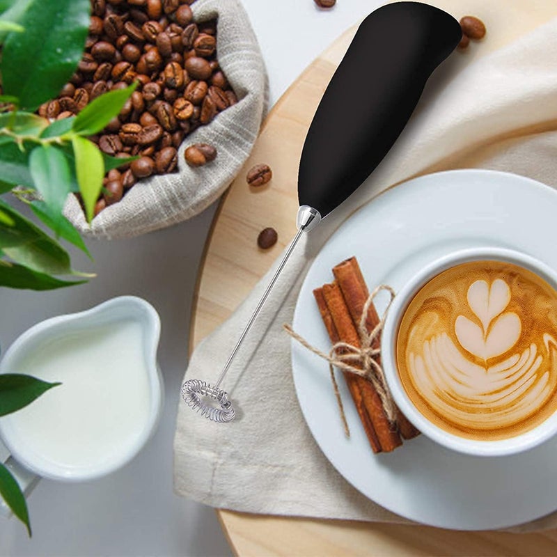 KhuHap Coffee Frother Milk Frother for coffee beater for Mocktails Coffee Cappuccino Lemonade Milk Frothing Handheld Coffee Foamer for Creamy Drinks Battery Operated Pack of 1 Multicolor - Image 2