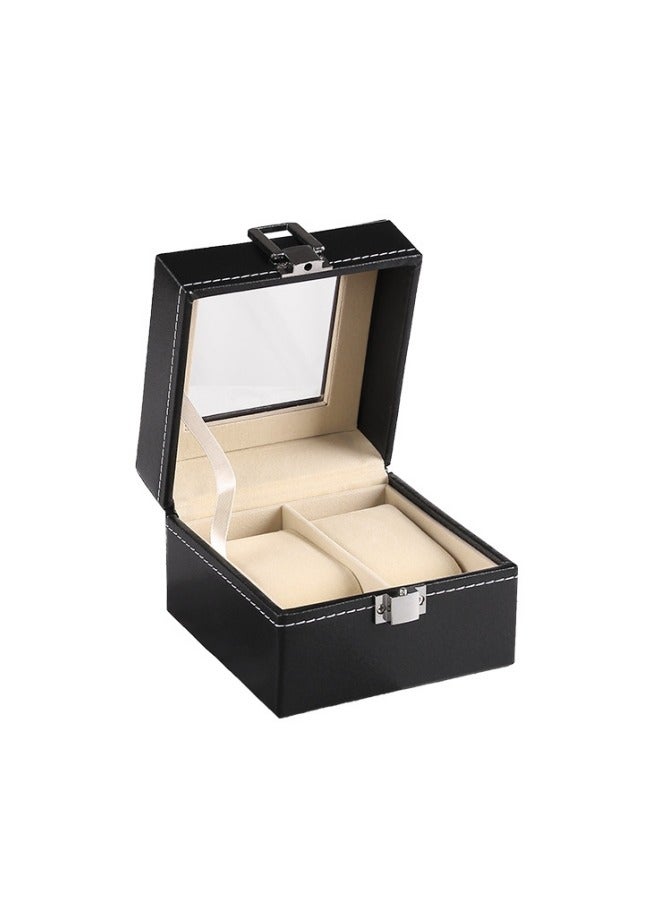 Watch Travel Case Storage Organizer for 2 Watches | Watch Case for Men and Women | Tough Portable Protection / Fits All Wristwatches - Image 2