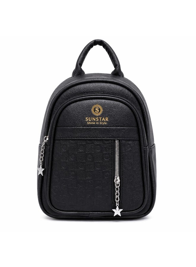 SUNSTAR Mini Backpack for Women – Stylish Compact Fashion Bag with Front Zipper