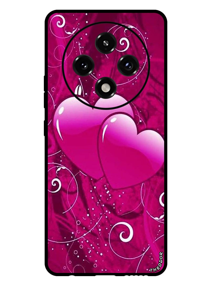 Theodor Protective Case Anti Scratch Shock Proof Bumper Cover For Oppo A3 Pro Two Heart - Image 1