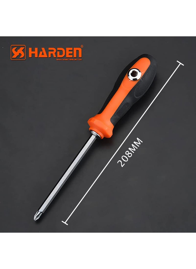 Harden Harden Professional 2 in 1 Screwdriver (Slotted and Phillips), Multi-Purpose Screwdriver Head & Muiti-Purpose TPR Handle - 550391  - Image 3