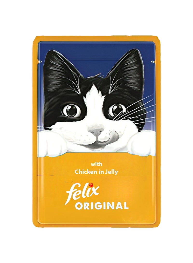 فيليكس (كات فوود) فيليكس دجاج أصلي في الجيلي 100 جرام
