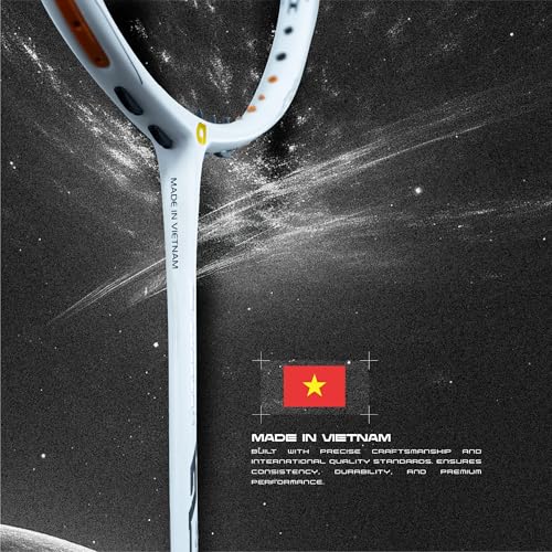 Apacs Z-Ziggler Next Gen (Unstrung) | 38lbs max Tension | Ultra Slim Shaft | 100% Japanese Graphite | (4U) Head Heavy Balance | Aerodox Frame | Made in Vietnam Badminton Racket with Cover (White) - Image 2
