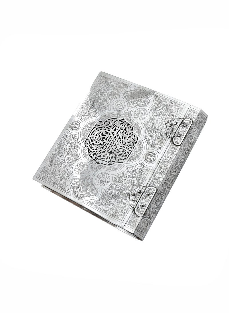 أوديسي علبة مصحف فضة خالصة مصنوعة يدويًا (DSC6670) - Image 2