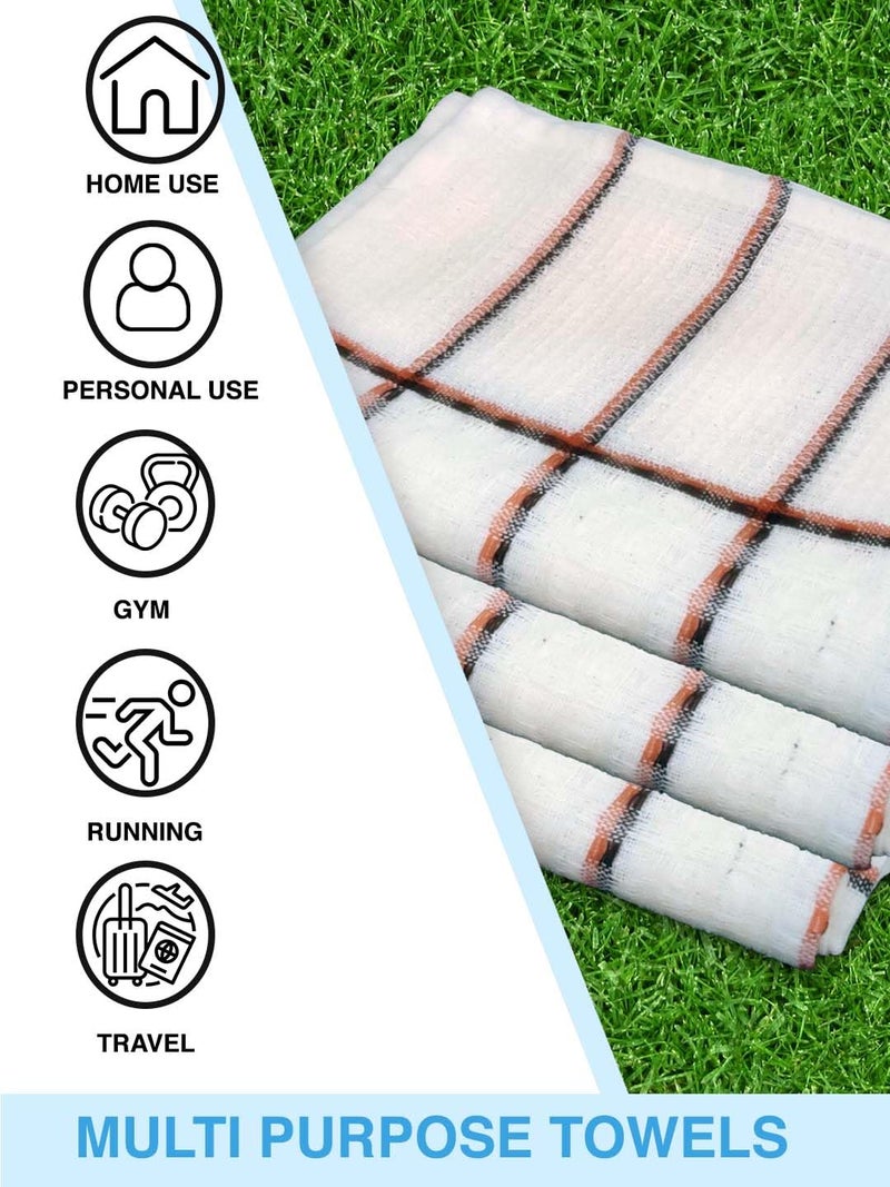 Athom Living مجموعة مناشف يد قطنية ناعمة من أثوم ليفينغ فائقة الامتصاص سريعة الجفاف 40x60 سم عبوة من 6 - Image 4