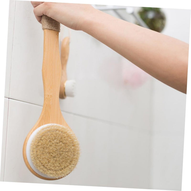 FAVOMOTO Shower Back Scrubber Brush with Long Handle Soft Bristles Bath Brush for Body and Back Exfoliating for Shower and Bath Cleaning - Image 5