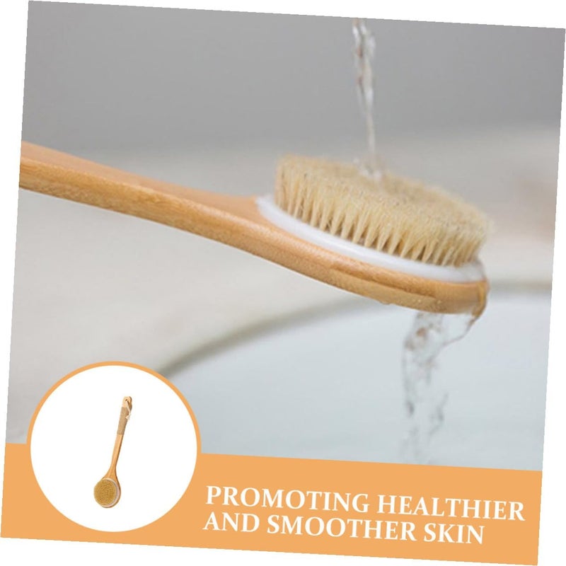 FAVOMOTO Shower Back Scrubber Brush with Long Handle Soft Bristles Bath Brush for Body and Back Exfoliating for Shower and Bath Cleaning - Image 3