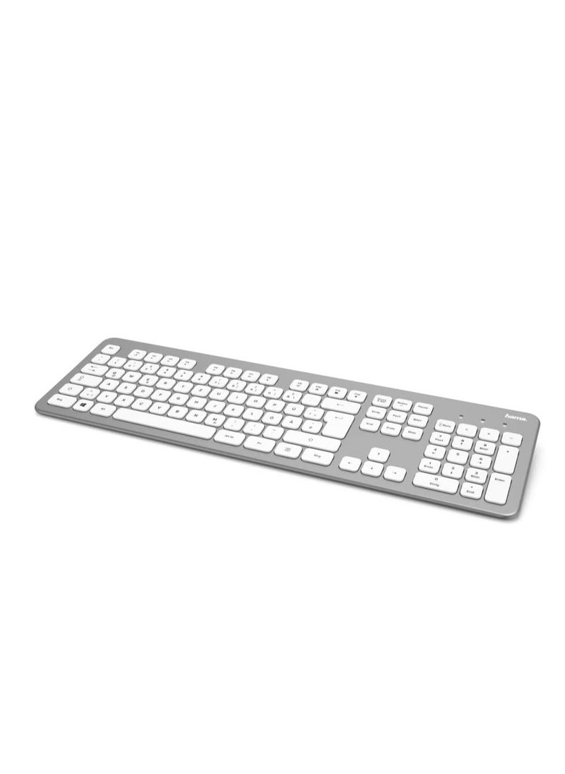 Hama Hama D3182676 "KMW-700" Wireless Keyboard / Mouse Set, silver/white, Gulf  - Image 3