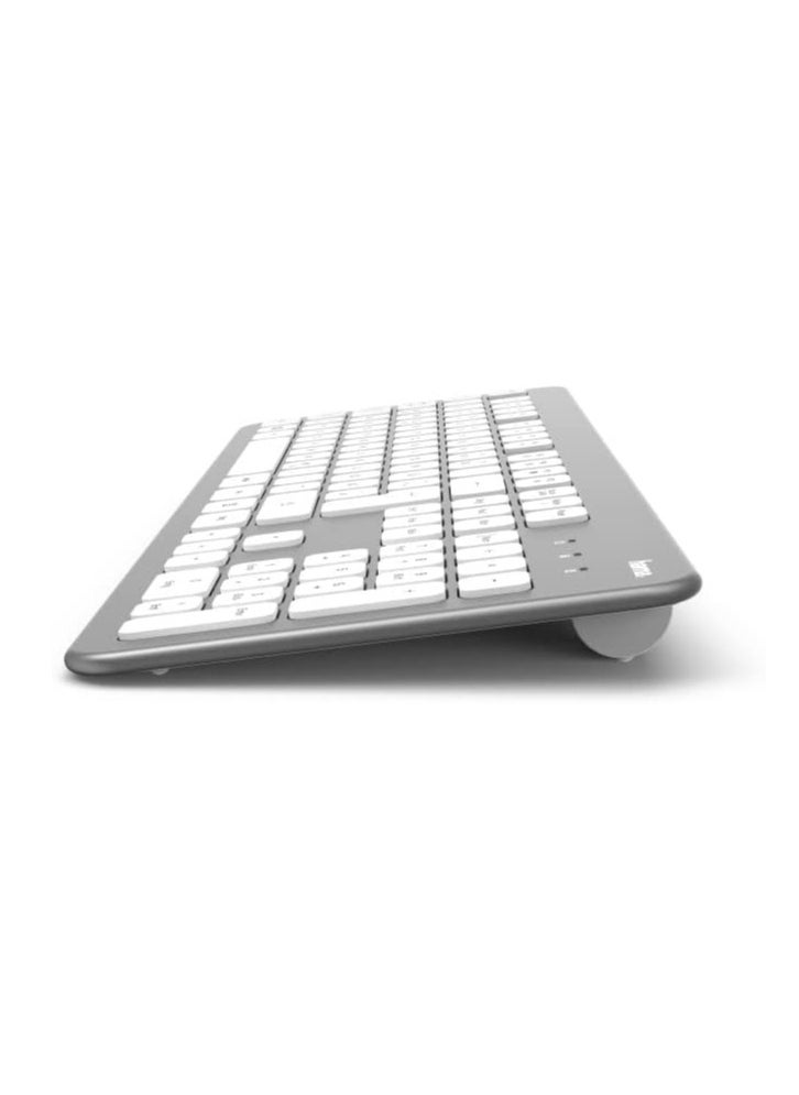 Hama Hama D3182676 "KMW-700" Wireless Keyboard / Mouse Set, silver/white, Gulf  - Image 4