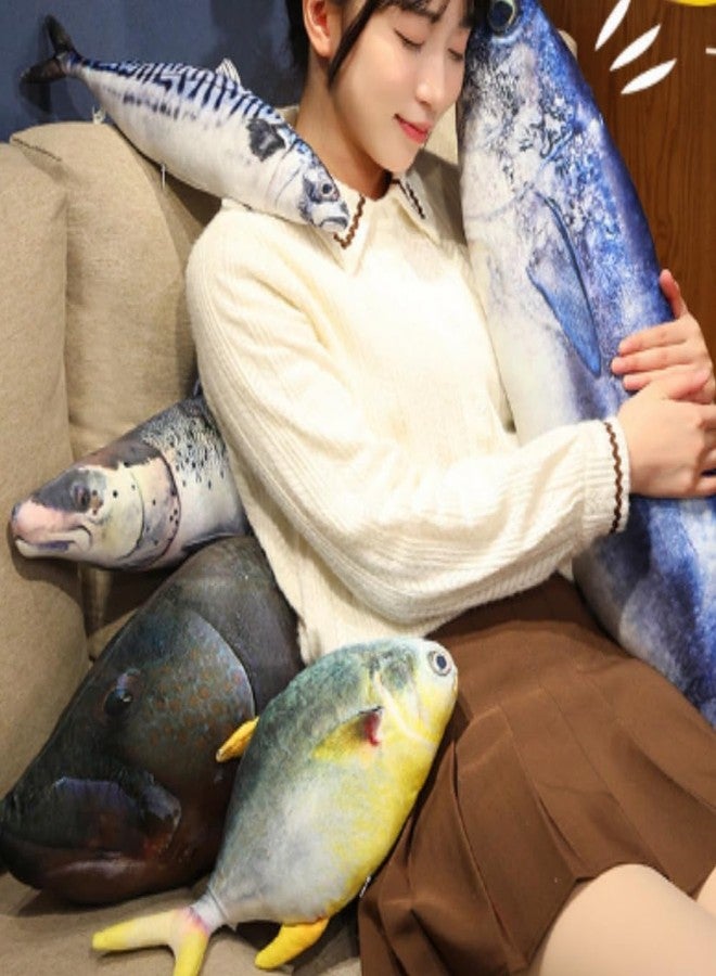 OUKEYI Soft Fish Cushion Pillow,Simulation Tunas Plush Stuffed Toy Throw Pillow for Home Decoration Gift Kids Pillow Stuffed Animal Toy (23.6inch/ 60cm) - Image 4