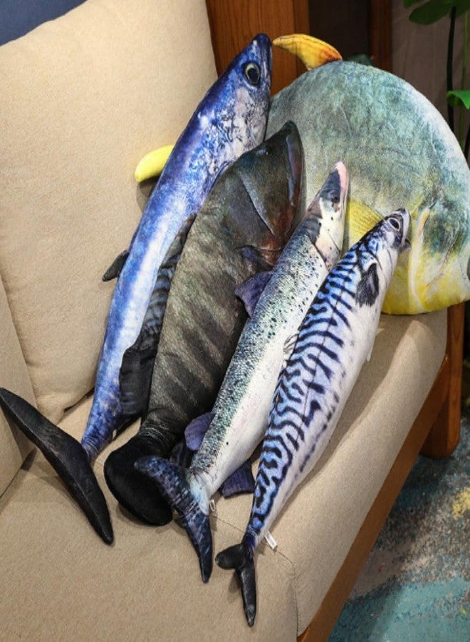 OUKEYI Soft Fish Cushion Pillow,Simulation Tunas Plush Stuffed Toy Throw Pillow for Home Decoration Gift Kids Pillow Stuffed Animal Toy (23.6inch/ 60cm) - Image 5