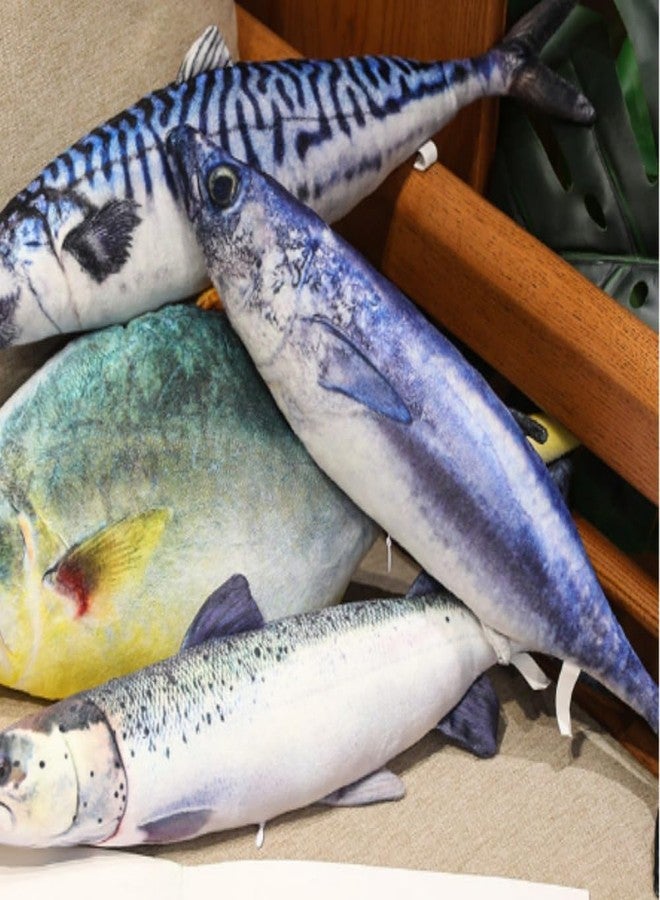 OUKEYI Soft Fish Cushion Pillow,Simulation Tunas Plush Stuffed Toy Throw Pillow for Home Decoration Gift Kids Pillow Stuffed Animal Toy (23.6inch/ 60cm) - Image 3