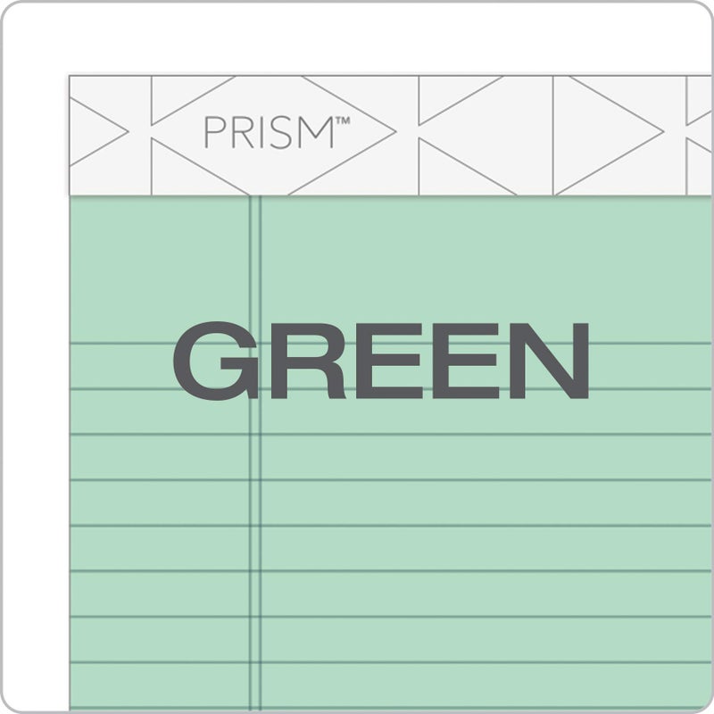 TOPS 63090 Prism Plus Colored Legal Pads, 5 x 8, Green, 50 Sheets (Pack of 12) - Image 2