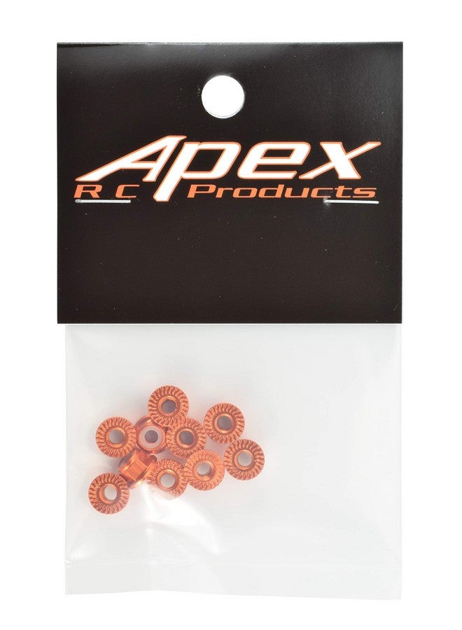 Apex RC Products 4mm Serrated Aluminum Nylon Wheel Nuts Set - 6 Colors to Choose from - Image 3