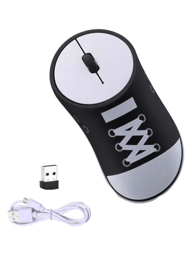 NIBEMINENT Sneaker Shaped Wireless Mouse Black/White  - Image 1