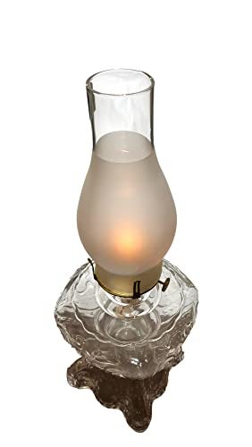 B&P Lamp® 3 Inch by 10 Inch Regular Style Glass Lamp Chimney with 3/4 Frosted Design for Vintage and Antique Style Globes - Image 4