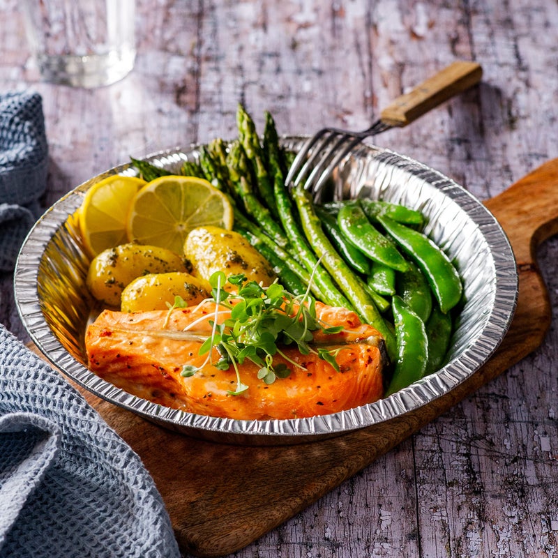 NoCry Premium Disposable Pie Pans 9 Inch (50 Pack) â€” Made in USA â€” Foil Aluminum Tins with Curl Lip for Baking Delicious Tarts or Crispy Pastry Crusts â€” Lightweight Yet Sturdy â€” Even Heat Distribution - Image 3