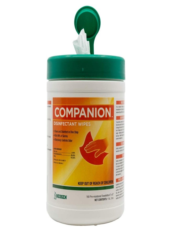 Neogen Companion Disinfectant Wipes- 160ct, White - Image 1