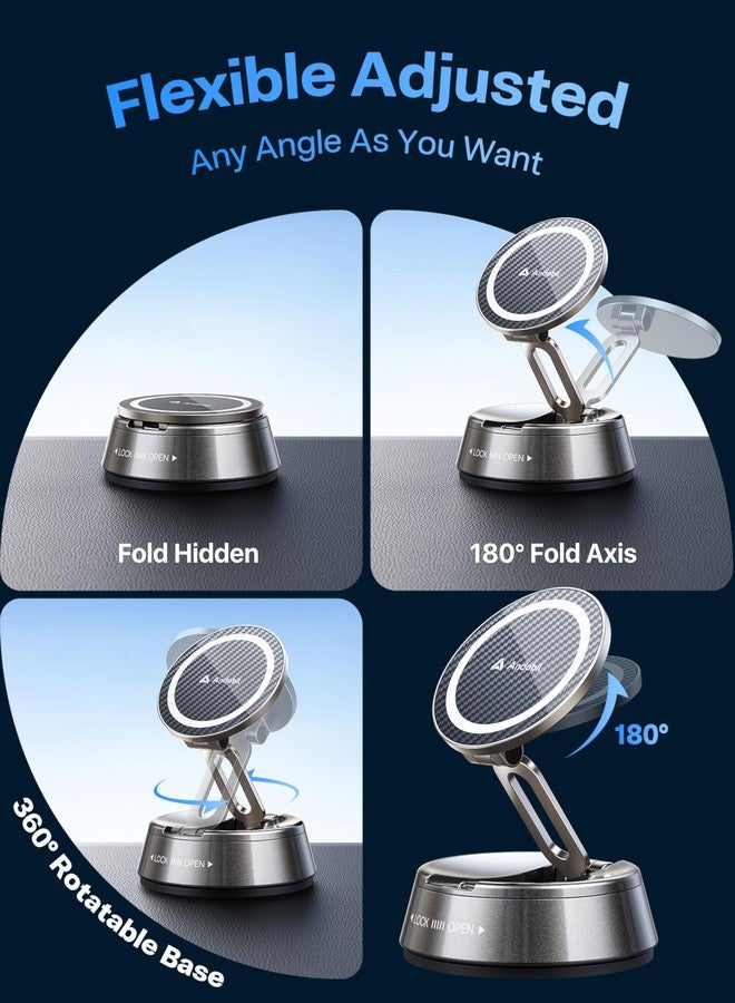 andobil 2026 Upgrade for Magsafe Car Mount [Strongest Suction & Magnet] Vacuum Magnetic Phone Holder for Car 360° Adjustable Car Cell Phone Holder Mount for iPhone iPhone 17 Pro Max 16/15/14/13/12 - Image 5