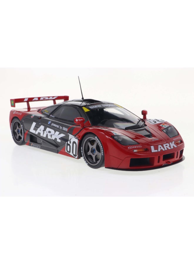 Solido McLaren F1 GTR Short Tail Red #60 N. Hattori / R. Schumacher JGTC 1996 Diecast Model Car, 1:18 Scale, Opening Front Doors, Steerable Wheels, Collector Display Model - Image 5