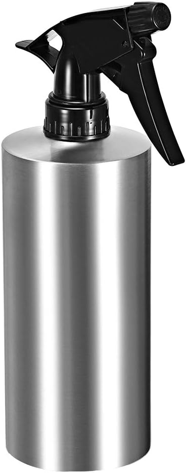 uxcell 18.5oz/550ml Spray Bottle 304 Stainless Steel with Fine Mist Sprayer, Empty Refillable Container for Kitchen Bathroom or Plants Water Sprayer