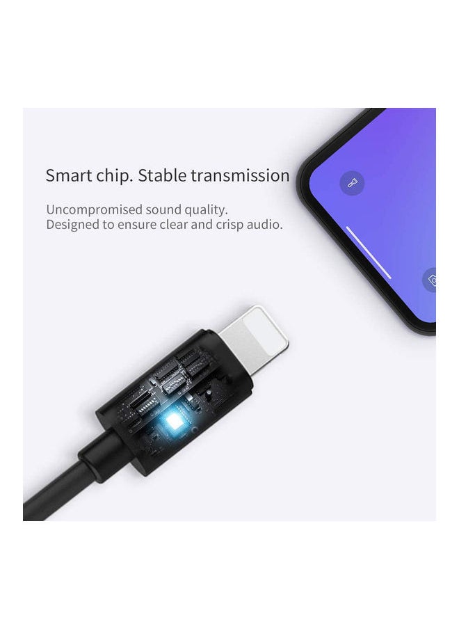 NIBEMINENT Rocket Power Audio Lightning To Charger Adapter Black  - Image 3