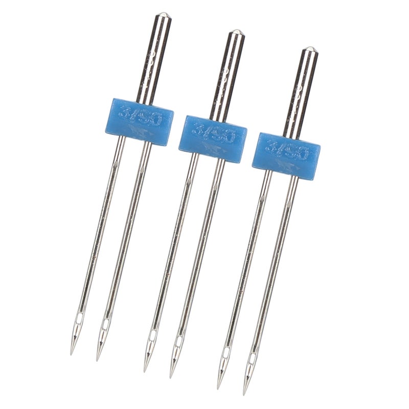 3Pcs Double Needles Pins Stainless Steel Threading and Hooking Stitches Sewing Accessories3mm‑3Pcs/Bag - Image 2