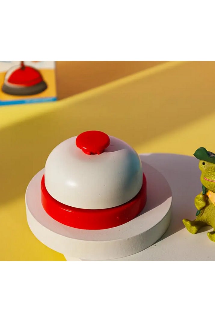 Front Desk Bell, Smooth Work Panel Bell, Hotel and Restaurant Service Bell Toy, Red | Toys & Hobbies | Educational Toys | Other Educational Toys - Image 1