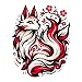EARLFAMILY 51 Japanese Kitsune Car Stickers Waterproof Vinyl Car Accessories Decals Bumper Trunk Fuel Tank Cap Decals - Image 2
