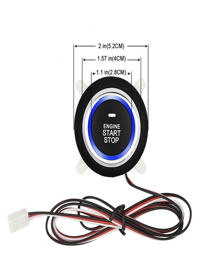 3T6B Passive Keyless Entry System Push Button Vehicles Start/Stop Kit Safe Lock with 2 Smart Key - Image 3