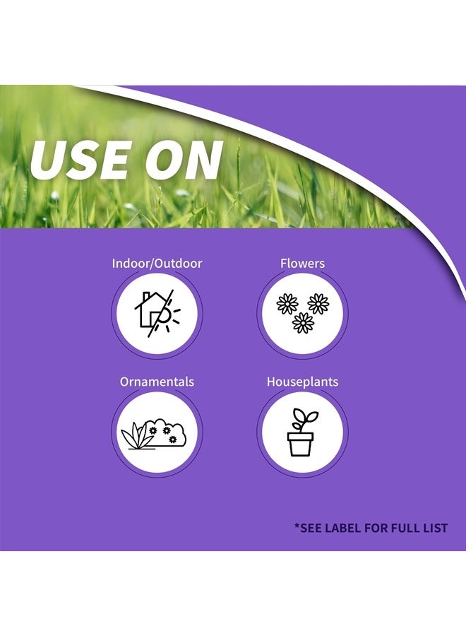 Bonide مكافحة الحشرات الجهازية للنباتات المنزلية، حبيبات جاهزة للاستخدام 8 أونصات للاستخدام الداخلي والخارجي، تحمي النباتات من الحشرات - Image 2