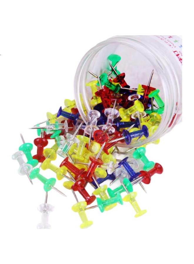 Ubiquitin يوبلي، دبابيس دفع، دبابيس لوح الفلين، دبابيس رسم، 100 قطعة/أنبوب، 8*23 مم، 2 أنبوب، 4355 ملون - Image 2