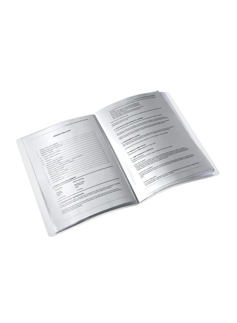 Maxi 1-Piece Display Book 40 Pockets Blue Cover - Image 4