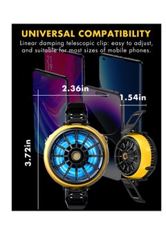 Excefore Phone Cooler, Portable Cell Phone Radiator, Cell Phone Radiator with Semi-Conductor Cooling Chip, Universal Phone Cooling Fan, for Mobile Gaming, Live Streaming, Outdoor Vlog  - Image 2