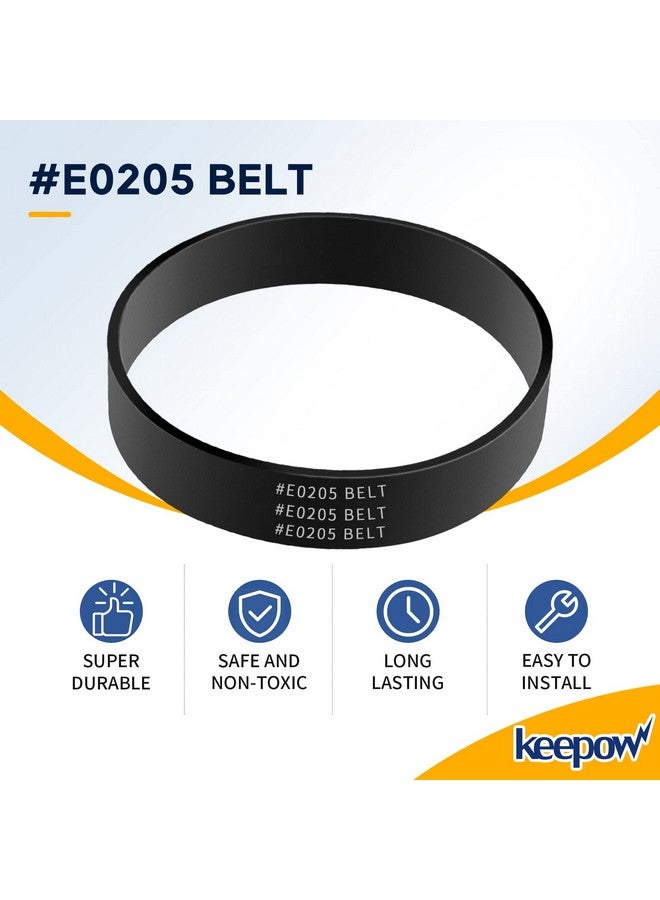 KEEPOW حزام مكنسة كهربائية KEEPOW لإيوريكا، جزء E0205 حزام لإيوريكا، أحزمة مكنسة كهربائية Power Speed تناسب إيوريكا NEU182B، NEU182A، NEU188A، NEU181، NEU180، NEU180B، NEU182، NEU186، NEU188، 4 عبوة - Image 4