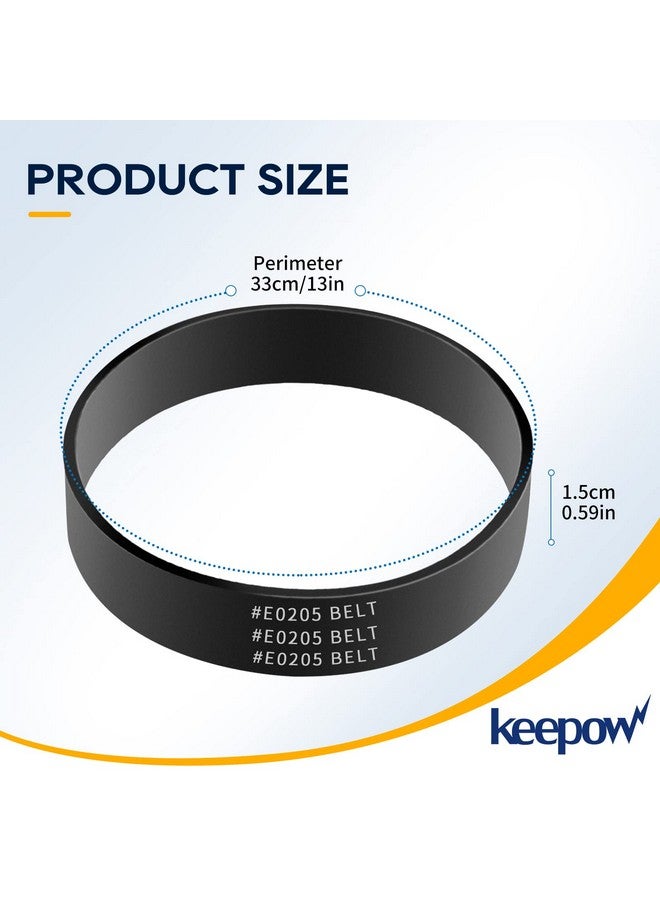 KEEPOW حزام مكنسة كهربائية KEEPOW لإيوريكا، جزء E0205 حزام لإيوريكا، أحزمة مكنسة كهربائية Power Speed تناسب إيوريكا NEU182B، NEU182A، NEU188A، NEU181، NEU180، NEU180B، NEU182، NEU186، NEU188، 4 عبوة - Image 3
