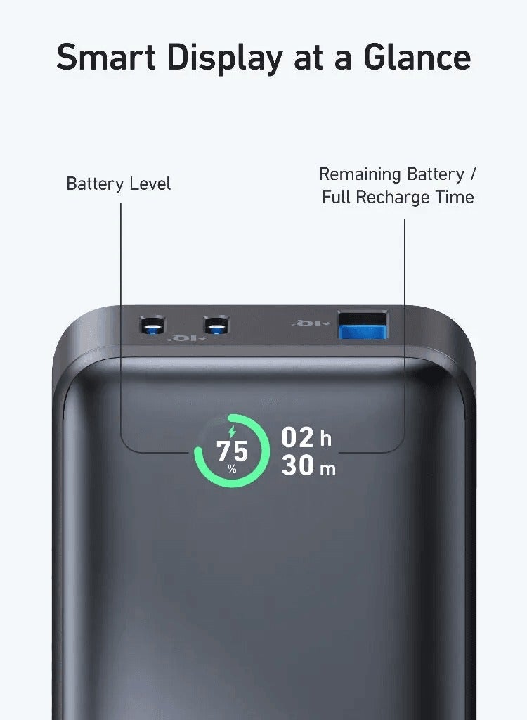 Ankey Anker Power Bank 533 PowerCore 30W PD 10000mAh Portable Charger A1256 Black - Image 3