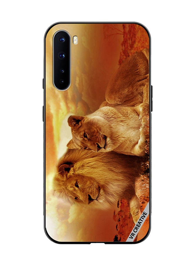 VR CREATIVE Protective Case Cover For OnePlus Nord King Queen Of Jungle Design Multicolour - Image 1