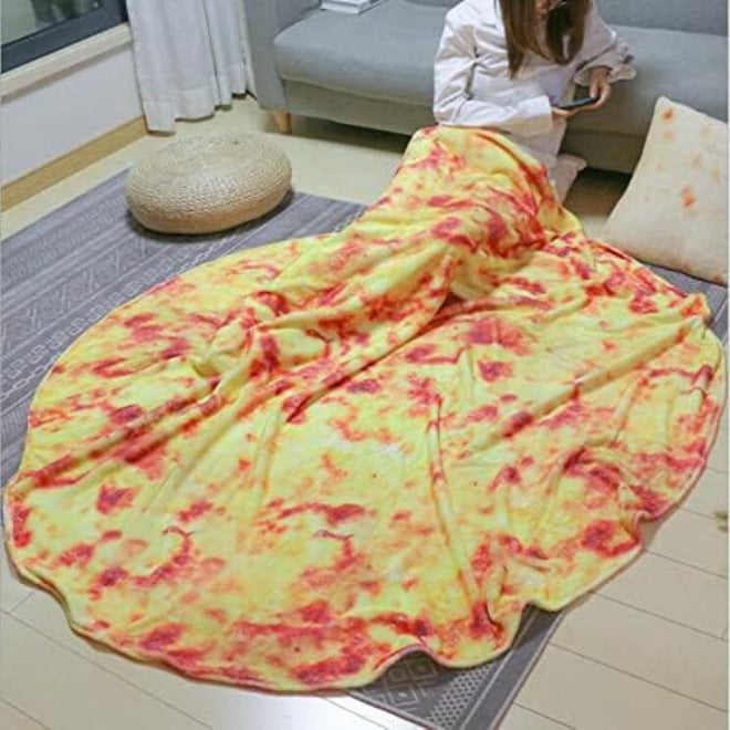 Winter Warm Tortilla Blankets Fashion Super Soft Blanket for Bed Sofa Bedspread Airplane Travel(Purple,Diameter 100cm) - Image 3
