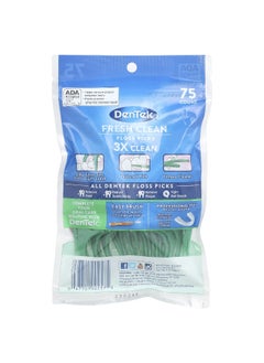 Dentek DenTek, Fresh Clean, Floss Picks, Mouthwash Blast, 75 Floss Picks  - Image 2
