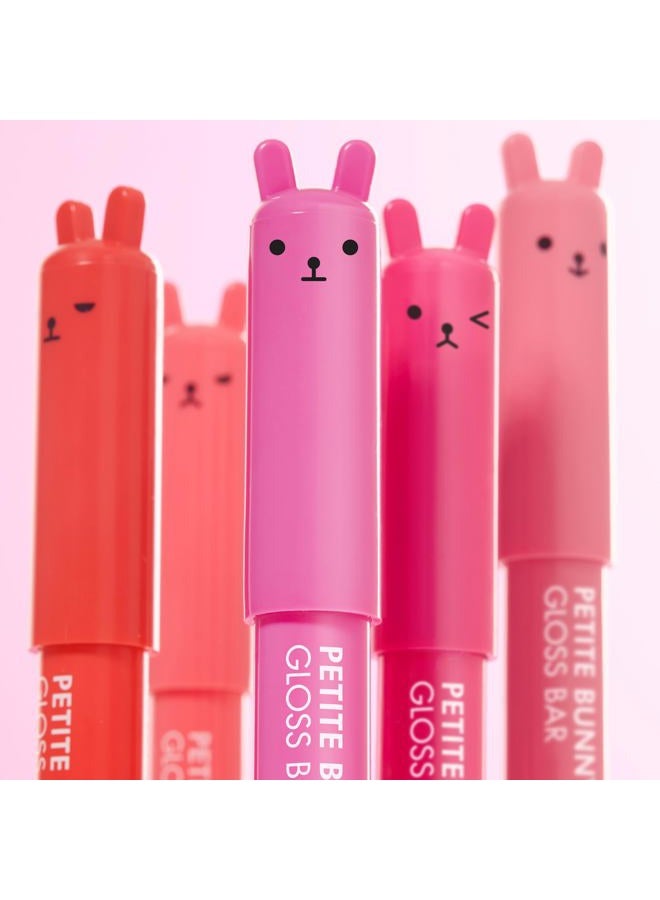 TONYMOLY Petit Bunny Lip Gloss for Women, Easter Basket Stuffer, Long Lasting Lip Crayon, Korean Lip Gloss, Vitamin E Enriched, Soften & Moisturize Lips, 3 pk - Image 2