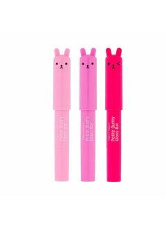 TONYMOLY Petit Bunny Lip Gloss for Women, Easter Basket Stuffer, Long Lasting Lip Crayon, Korean Lip Gloss, Vitamin E Enriched, Soften & Moisturize Lips, 3 pk  - Image 1