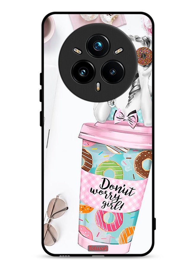 Tolwak Realme 14 Pro 5G Protective Case Cover Donut Worry Girl