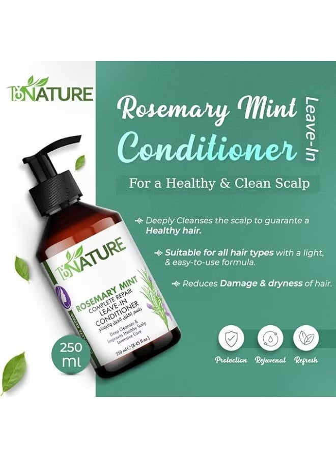 ByNature BY NATURE, Rosemary Mint Complete Repair Shampoo - 250 ml - Image 2