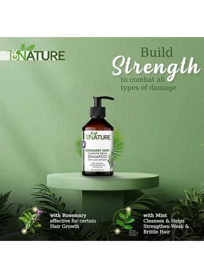 ByNature BY NATURE, Rosemary Mint Complete Repair Shampoo - 250 ml - Image 3