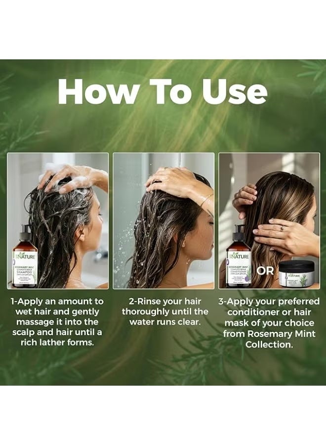 ByNature BY NATURE, Rosemary Mint Complete Repair Shampoo - 250 ml - Image 5