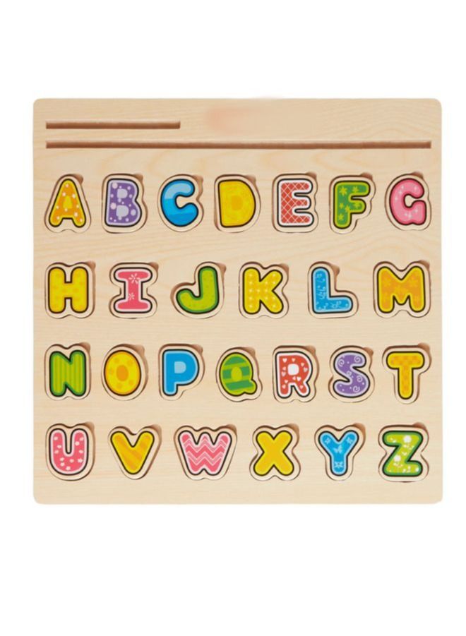Premium Wooden Alphabet Puzzle with Animal Cards (20 Cards) - Image 2