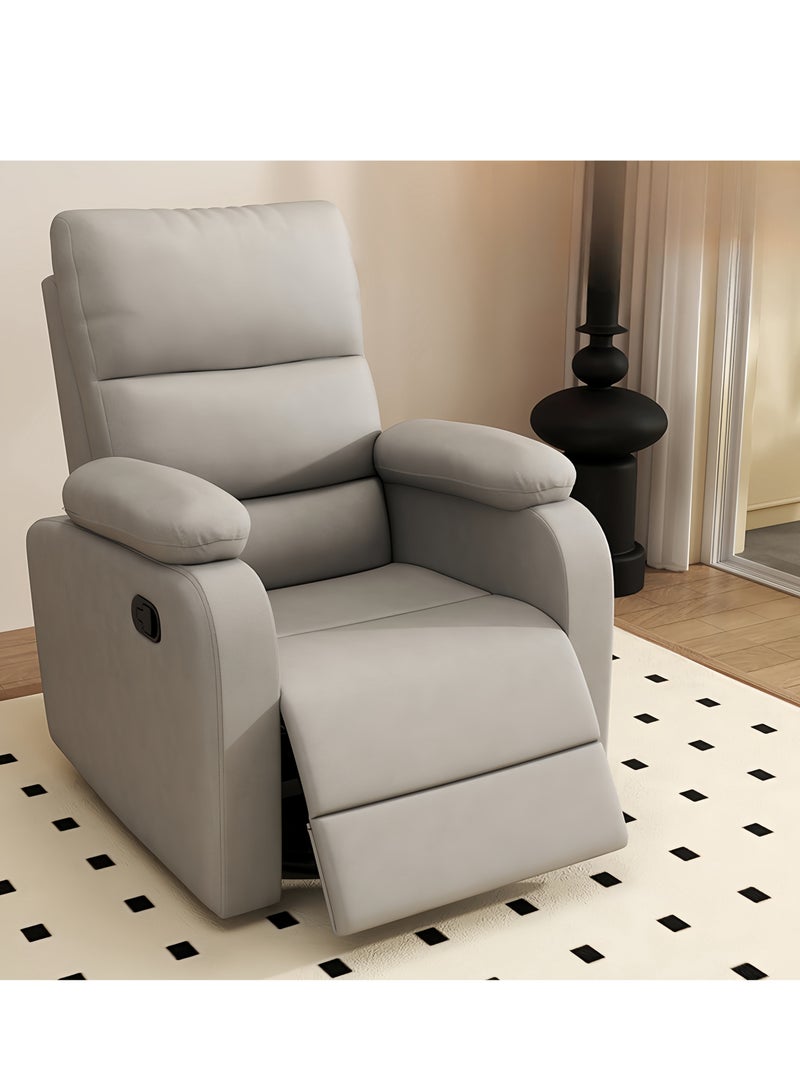 Generic Electric Massage Recliner Chair Grey Faux Leather  - Image 1