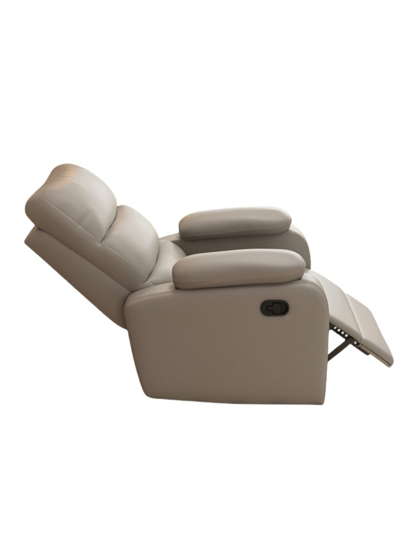 Generic Electric Massage Recliner Chair Grey Faux Leather  - Image 2