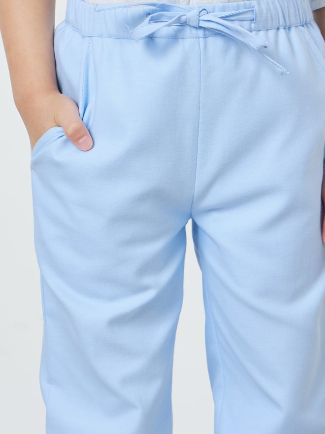 Styli Boys Solid Pants with Drawcord and Side Pocket - Image 3